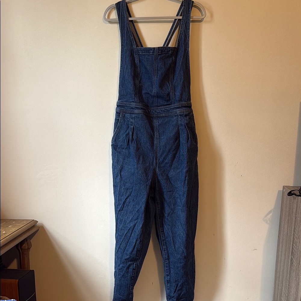 Blue Denim Overalls Classic Workwear Style